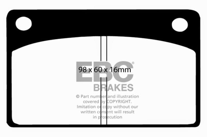 EBC DP2143 fits Volvo 66-68 140 1.8 Greenstuff Front Brake Pads