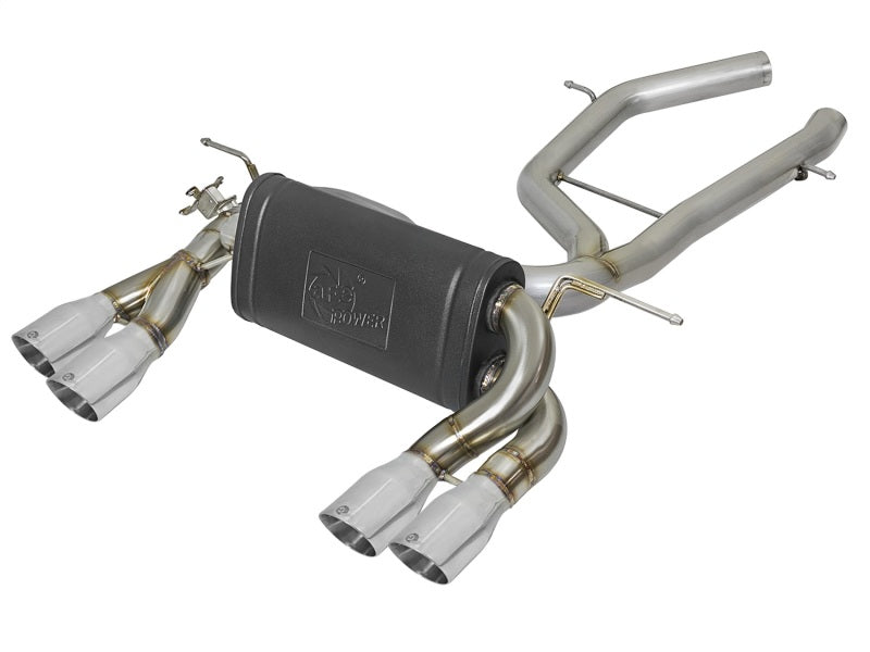 AFE 49-36338-P orce-Xp 2-1/2in SS Axle Back Exhaust w/Polished Tips 15+ fits BM