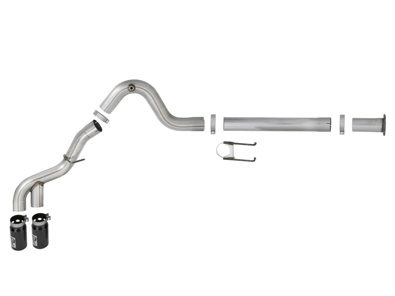 AFE 49-43121-B 15-16 fits Ford F250/F350 6.7L Diesel Rebel XD 4in 409 SS DPF-Ba