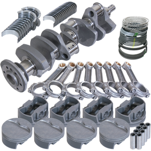 Eagle 62011040 fits Chevy Pro Street 384 Rotating Assembly 4140 Crankshaft w/ 4340 I Beam Rods & Flat Top Pistons