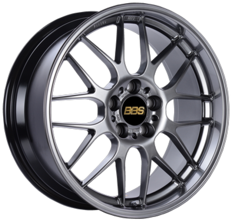 BBS RG700DBK RG-R 18x8.5 5x114.3 ET38 Diamond Black Wheel -82mm PFS/Clip Required