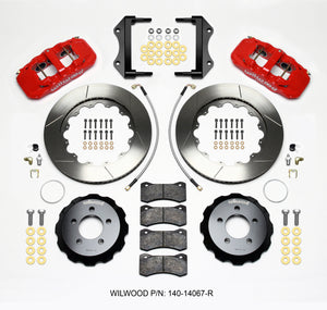 Wilwood 140-14067-R fits AERO6 Front Hat Kit 14.25 Red 2014-Up fits Challenger