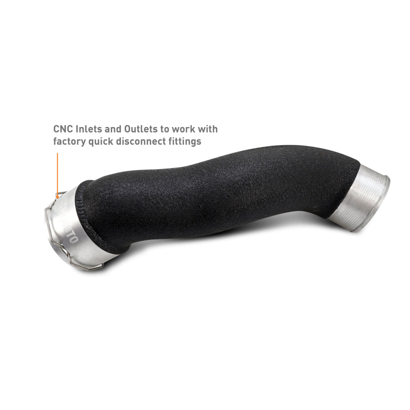 Mishimoto MMICP-MUS4-24WBK 2024+ fits Ford Mustang EcoBoost Charge Pipes - Wrinkle Black