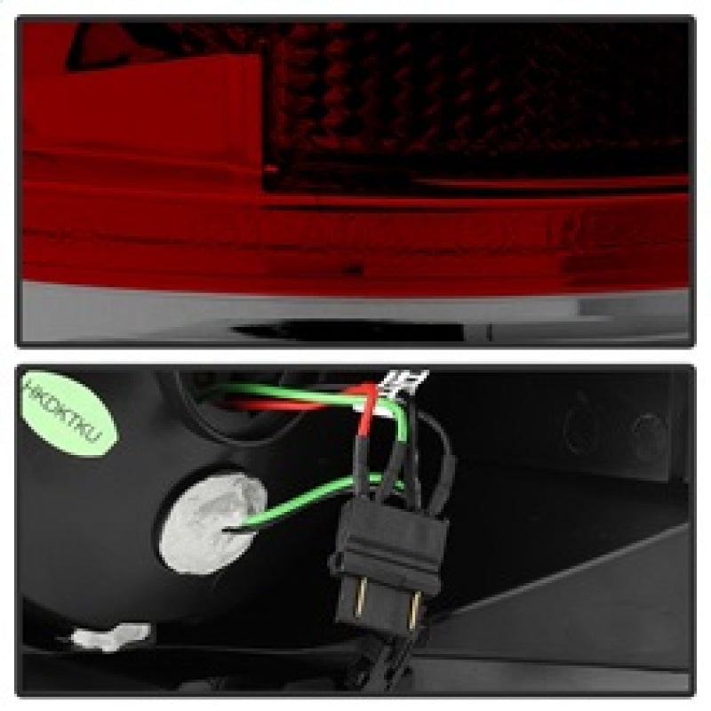 Spyder 5029607 fits Toyota 07-13 Tundra LED Tail lights Red Clear ALT-YD-TTU07-