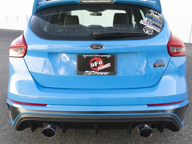 AFE 49-33103-L  3in 304 SS Cat-Back Exhaust System w/ Blue Flame Tip 16-18 fits