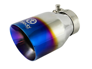 AFE 49T25404-L07  304 Stainless Steel Clamp-On Exhaust Tip 2.5in Inlet / 4in Ou