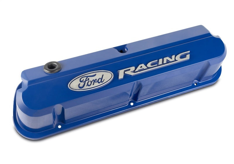 fits Ford 302-136 Racing 289-351 Slant Edge Blue Valve Cover