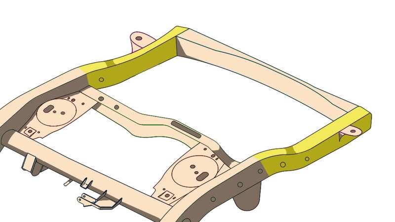 RustBuster RB8432L 07-14 FJ Cruiser Center Frame Section - Left Side