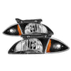 xTune 9036705 fits Chevy Cavalier 00-02 Corner Lamp & Headlights 4pcs set-Black