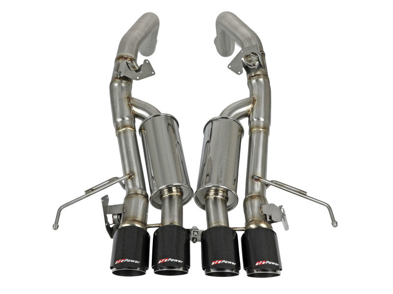 AFE 49-34056-1C orce-Xp Axle-Back Exhaust System w/ Carbon Fiber Tips fits Chev
