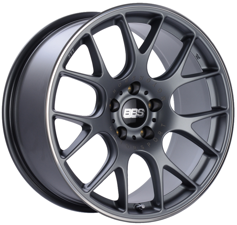 BBS CH106TIPO CH-R 19x9.5 5x120 ET35 Satin Titanium Polished Rim Protector Wheel -82mm PFS/Clip Required