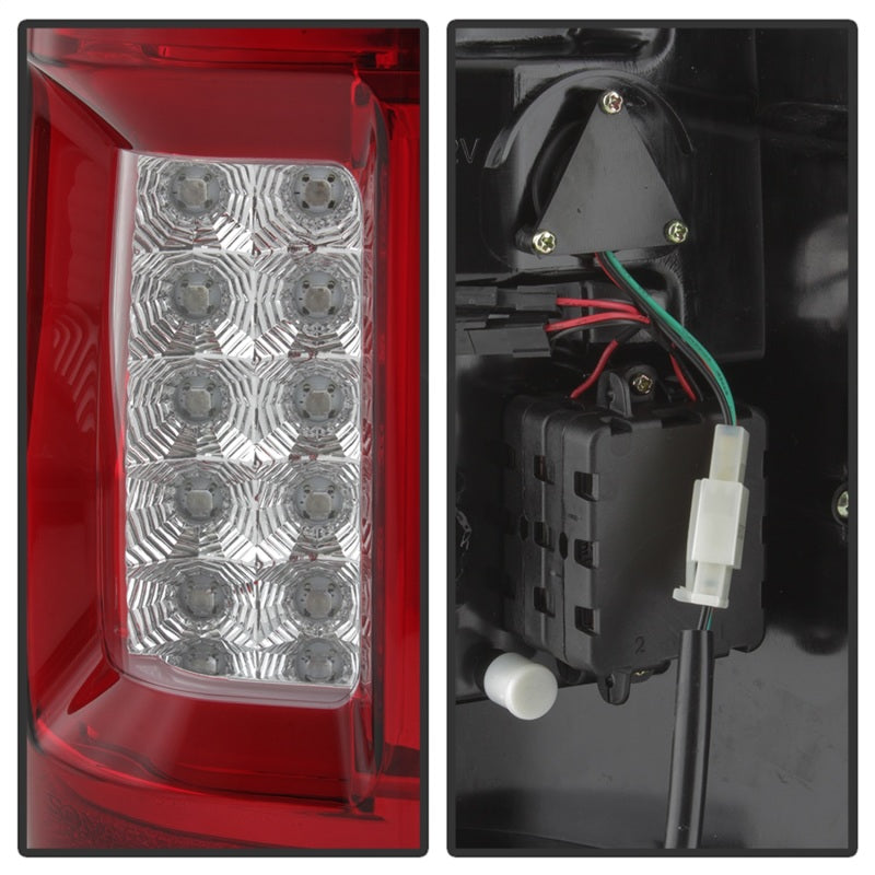 Spyder 5084194 fits Ford 04-08 F150 Styleside Tail Light V2 - LED - Red Clear A