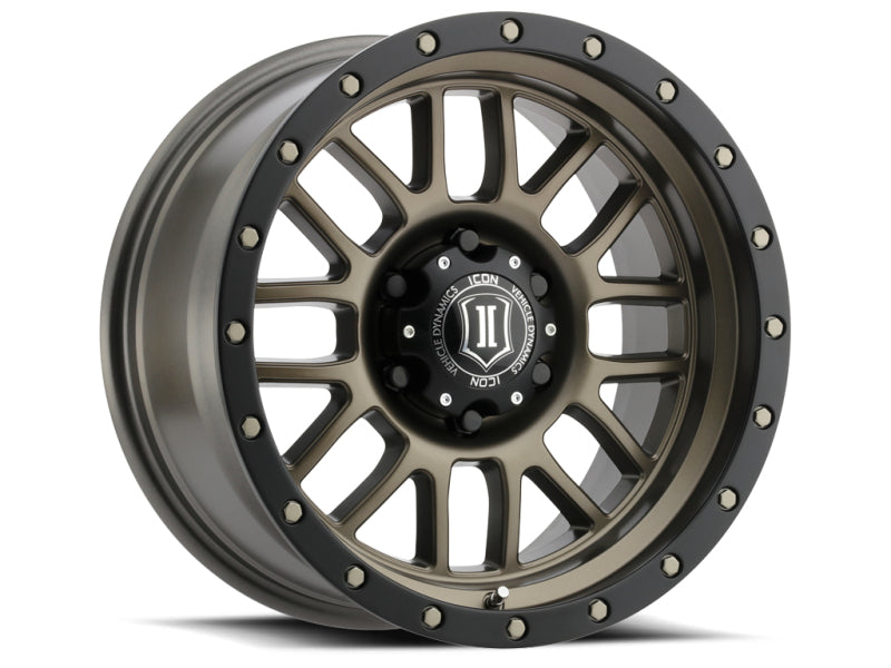 ICON 1217856350BR Alpha 17x8.5 6x135 6mm Offset 5in BS 87.1mm Bore Bronze Wheel