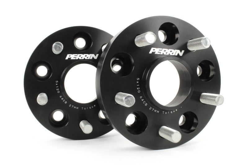 Perrin PHP-WHL-027BK 17-18 fits Honda Civic Type R 64.1mm Hub 5x120 27mm Wheel Spacers (One Pair)