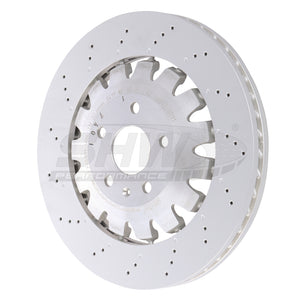 SHW Performance AFX45511 SHW 18-21 fits Audi TT Quattro 2.0L Front Drilled-Dimpled Lightweight Brake Rotor (8S0615301L)