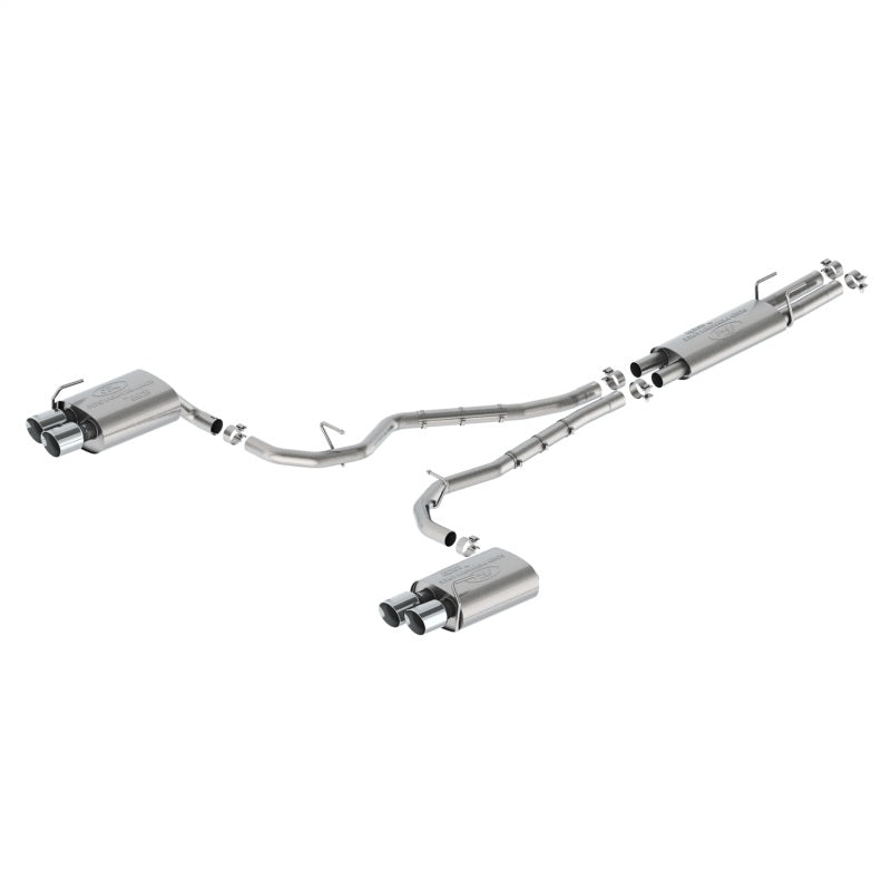 fits Ford 20-23 Racing M-5200-ESTC Explorer ST Sport Cat-Back Exhaust System Dual Rear Exit w/Chrome Tips