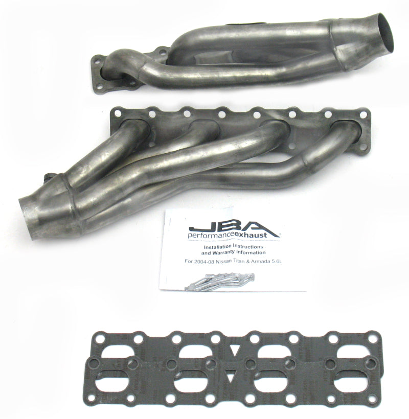 JBA 1400S fits Nissan 04-15 5.6L VK56DE Oval Port 1-5/8in Primary Raw 409SS Cat4Ward Header