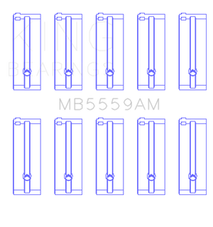 KING KINGMB5559AM1.25 fits KING MB5559AM1.25 Engine Bearings fits Isuzu 4Zb1 (S