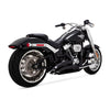 Vance & Hines 25-26 Harley Davidson Gen 2 M8 Wide Tire Softail Big Radius Exhaust System - Black