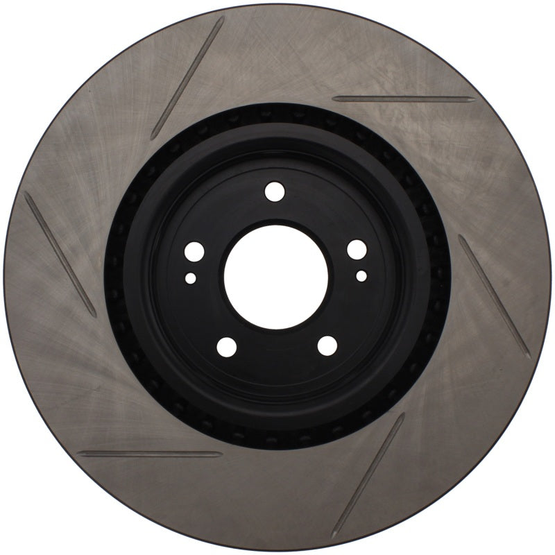 Stoptech 126.46076SL Power Slot 08-09 Evo 10 Slotted Left Front Rotor
