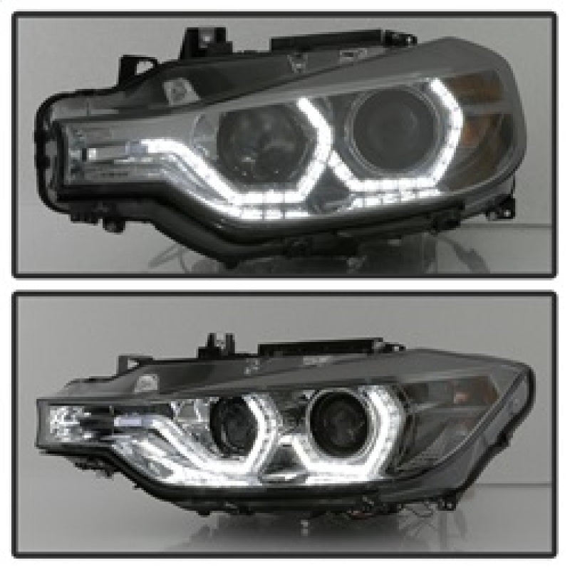 Spyder 5084361 fits BMW 12-14 F30 3 Series 4DR Projector Headlights - LED DRL -