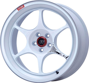 Enkei 545-890-6542WM PF06 18x9in 5x114.3 BP 42mm Offset 75mm Bore White Machined Wheel