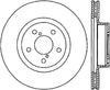 Stoptech 126.47021CSL Power Slot 09-10 Subaru Impreza CRYO Front Left Slotted Rotor
