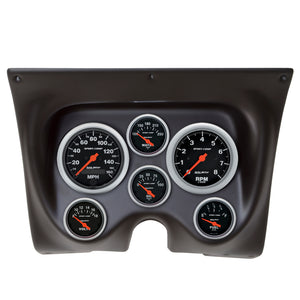 AutoMeter 7020-SC Autometer Sport-Comp 67-68 fits Camaro/fits Firebird Dash Kit 6pc Tach / MPH / Fuel / Oil / WTMP / Volt