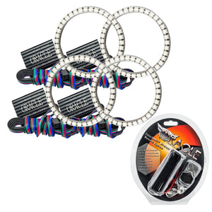 ORACLE Lighting 1339-330 Oracle Ariel Atom 03-18 LED Dual Waterproof Halo Kit - ColorSHIFT