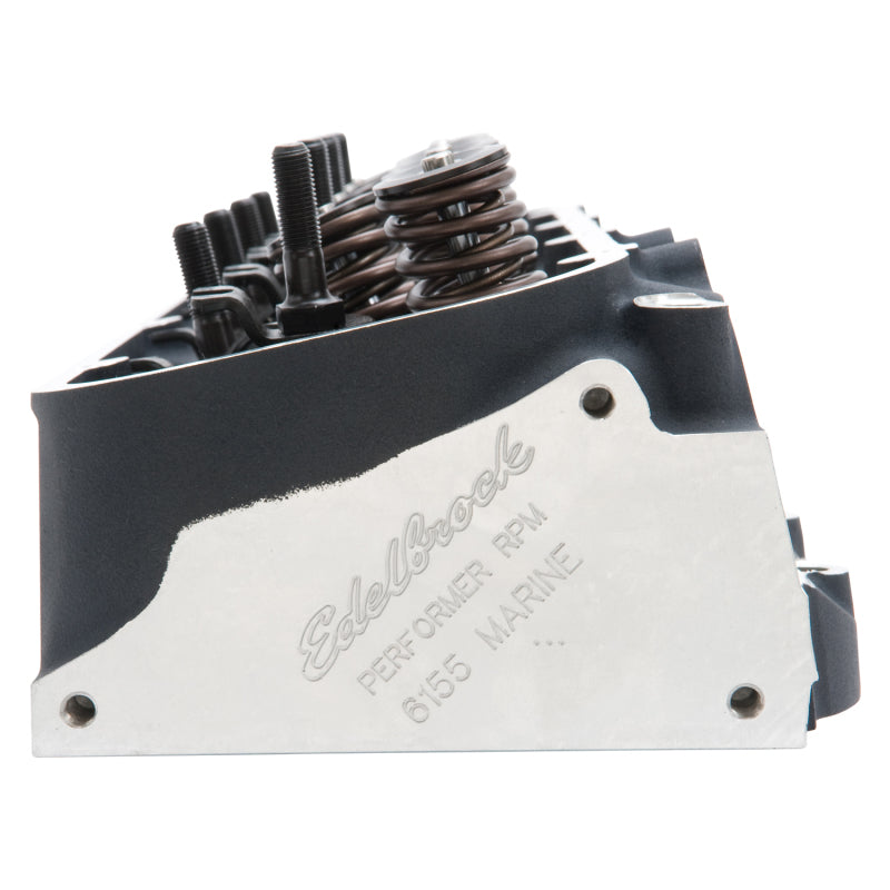 Edelbrock 61555 Cylinder Head BB Chevy Marine Performer RPM Rectangular Port Complete w/ Springs