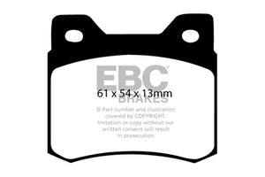 EBC UD426 84-86 fits Mercedes-Benz 190/190E 2.3 Ultimax2 Rear Brake Pads