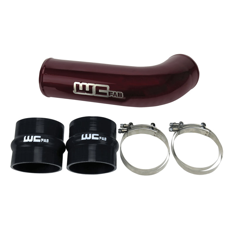 Wehrli WCF100709-RED fits Chevrolet 17-19 6.6L L5P Duramax 4in Intake Pipe (Use w/OEM Air Box) - WCFab Red