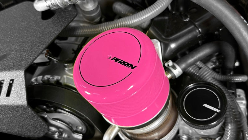 Perrin PSP-ENG-716HP 2015+ fits Subaru WRX/STI Oil Filter Cover - Hyper Pink