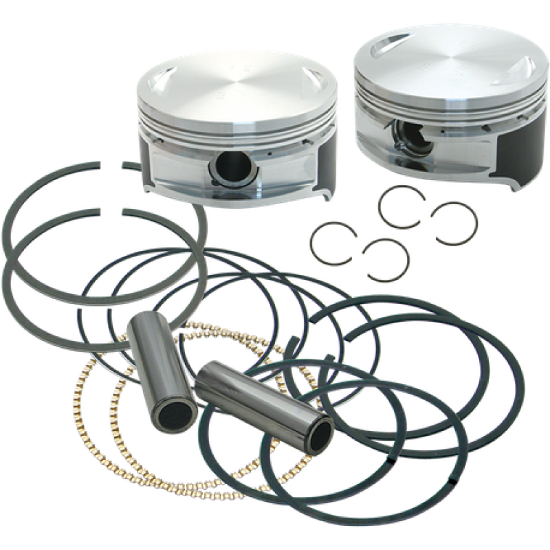 S&S 92-1210 Cycle 1999+ BT 3-7/8in Piston Set - Standard