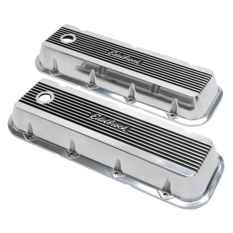 Edelbrock 4275 Valve Cover Elite II fits Chevrolet 1965 and Later 396-502 Big Block V8 Polished