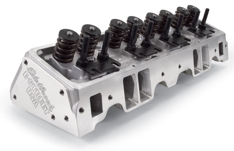 Edelbrock 5089 Cylinder Head E-Street SB fits Chevrolet 64cc (Complete Pair)