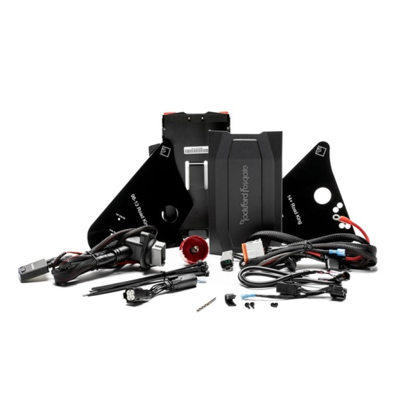 Rockford Fosgate RFK-HDRK 1998+ fits Harley Davidson Road King Amp Install Kit w/ Bluetooth Module