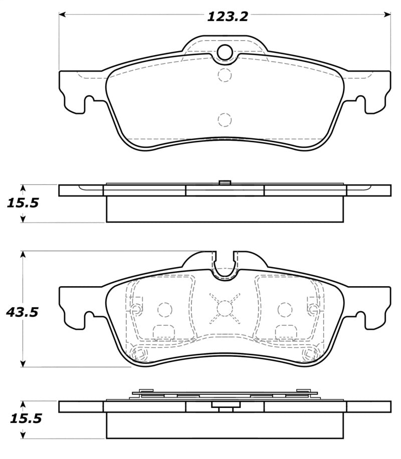 Stoptech 308.106 Street Touring 02-06 Mini Rear Brake Pads