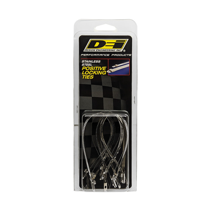 DEI  10208 Stainless Steel Positive Locking Tie 1/4in (7mm) x 9in - 8 per pack