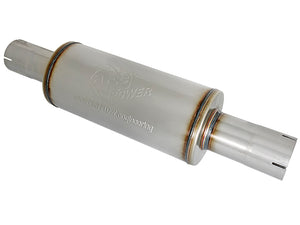 aFe 49M00025 ATLAS Muffler 3-1/2 IN ID Center/Center x 7 IN Dia. X 16 IN L - Round Body