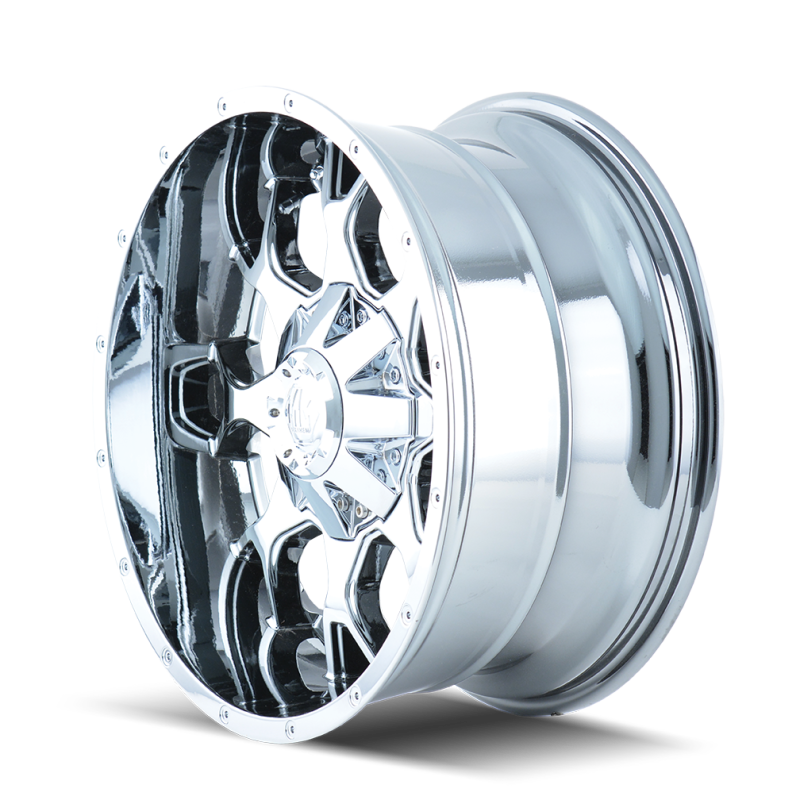 Mayhem 8015-2152C 8015 Warrior 20x10 / 5x127 BP / -25mm Offset / 87mm Hub Chrome Wheel