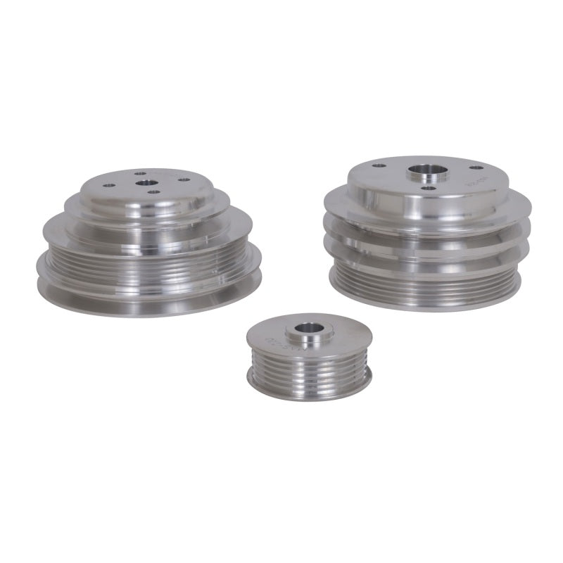 BBK  1598 GM Truck 305 350 Underdrive Pulley Kit - Lightweight CNC Billet Alumin
