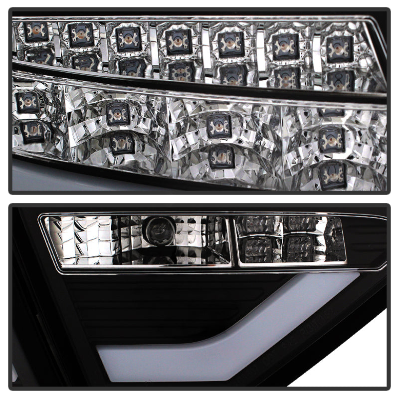 Spyder 5082275 fits Audi 08-12 A5 LED Tail Lights Black ALT-YD-AA508-LED-BK