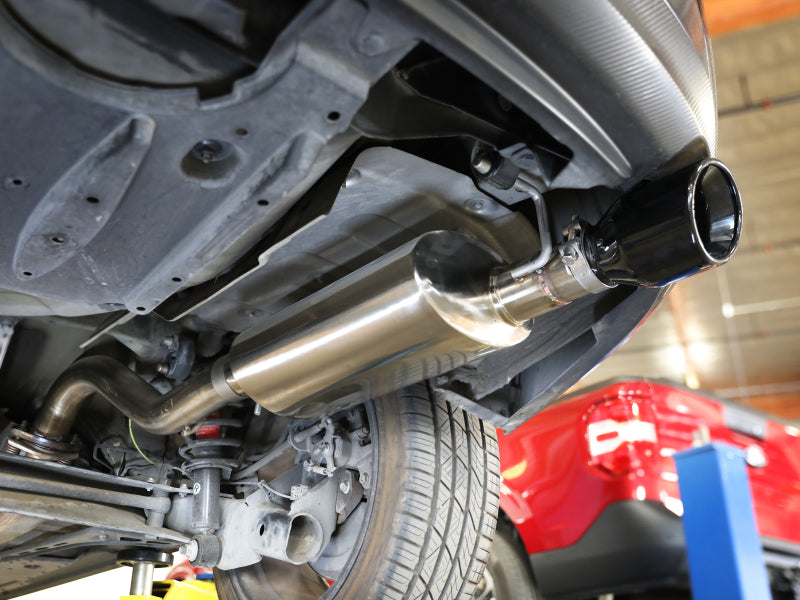 aFe 49-36083-B 14-19 fits Toyota Corolla 1.8L Takeda 2.5in 304SS Axle-Back Exhaust w/ Black Tip