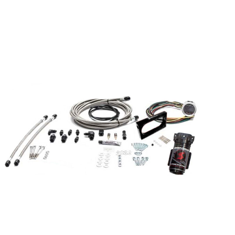 Snow Performance SNO-2130-BRD-T Mustang Stg 2 Boost Cooler Water Inj Kit (SS Brded Line/4AN Fitting) w/o Tank