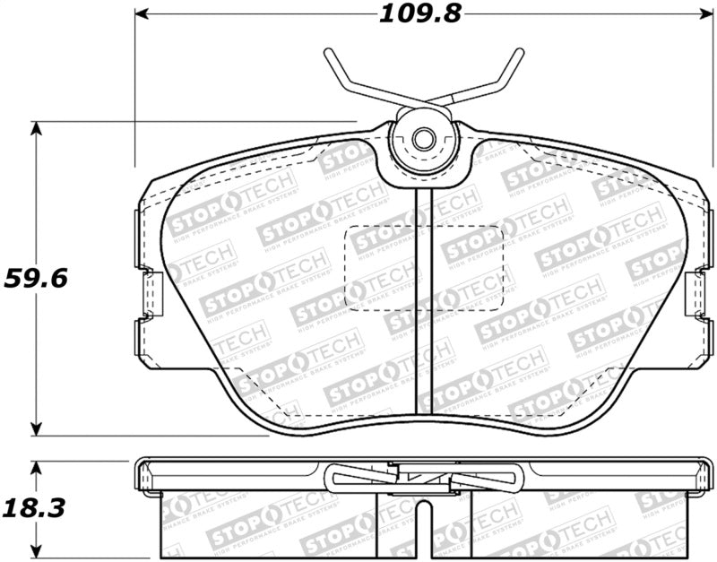 Stoptech 308.0423 Street Brake Pads