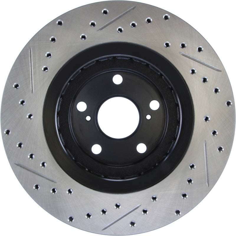 Stoptech 127.44158L Sport Drilled & Slotted Rotor - Front Left