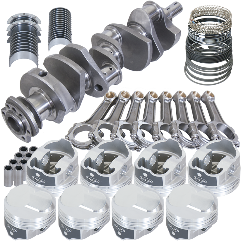 Eagle 18326030 fits Chevy 454 4.000in Crank 6.135in I-Beam Rods 43cc Dome 4.280in Pistons Rotating Assembly