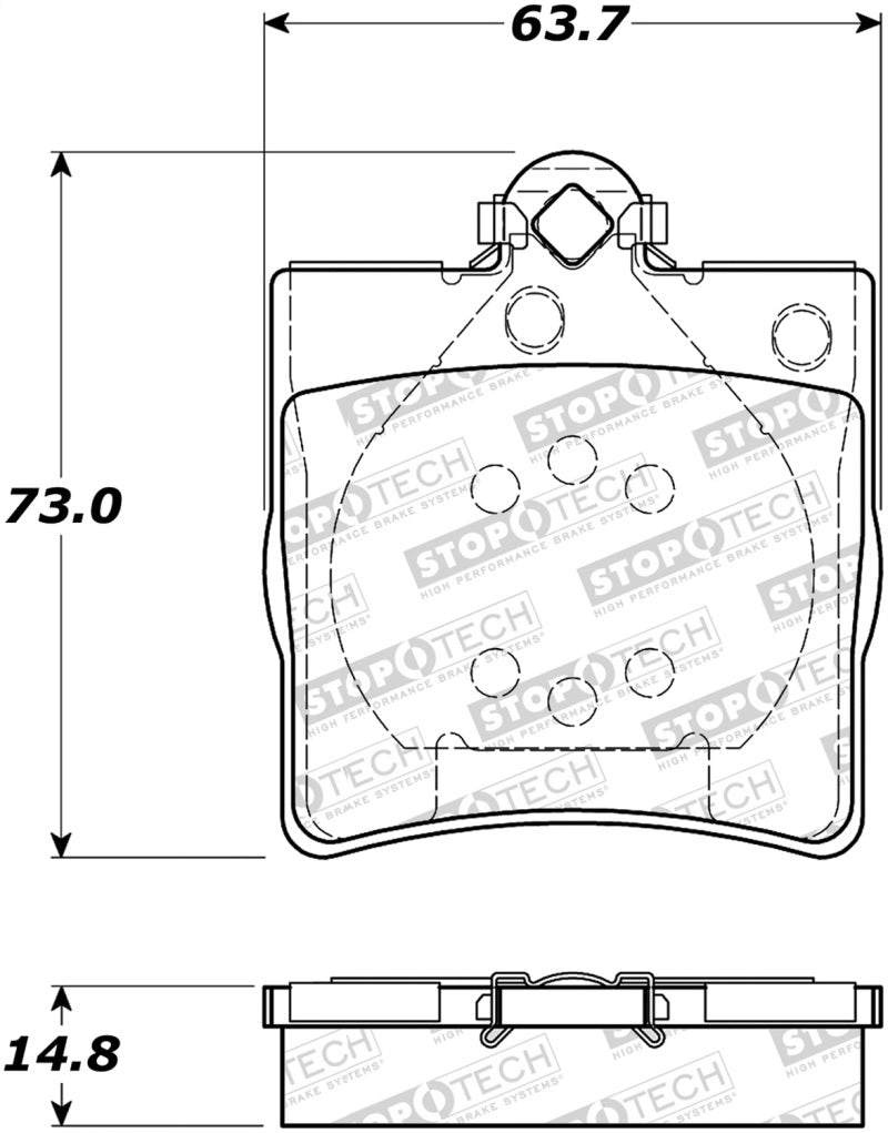 Stoptech 308.0779 Street Brake Pads