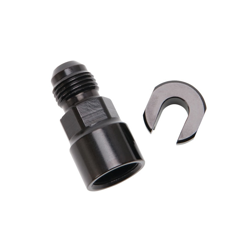 Russell 644113 Performance -6 AN Male to 5/16in SAE Quick-Disconnect Female (Black Single)
